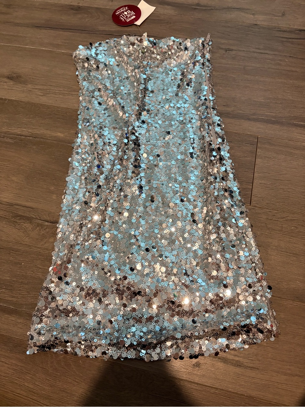 Womens Juniors Strapless Party Dress Size L
